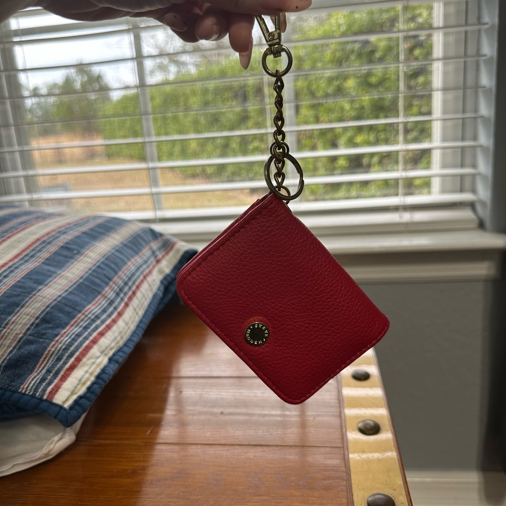 Red Coach Keychain Wallet